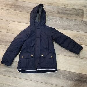 Lands End Jacket Boys Medium Blue Squall Grow-A-Long